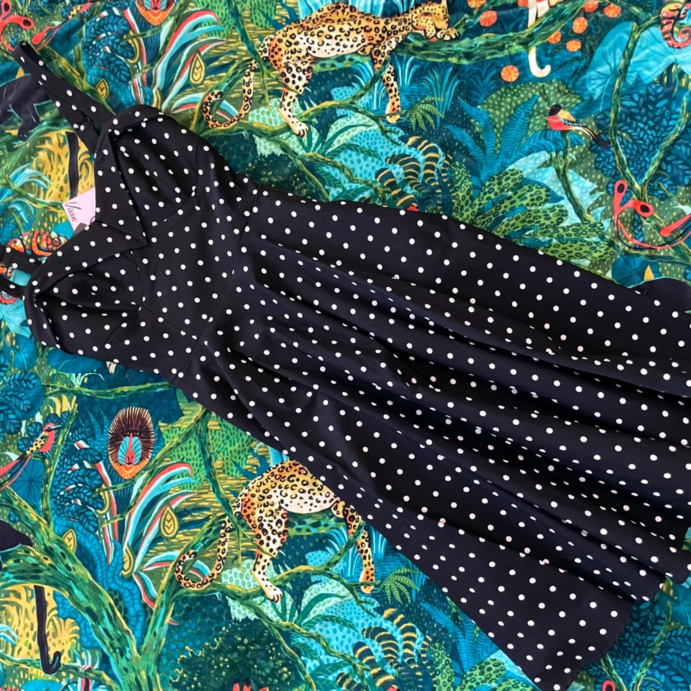 VIXEN BY MICHELINE PITT Maneater polka dot swing dress